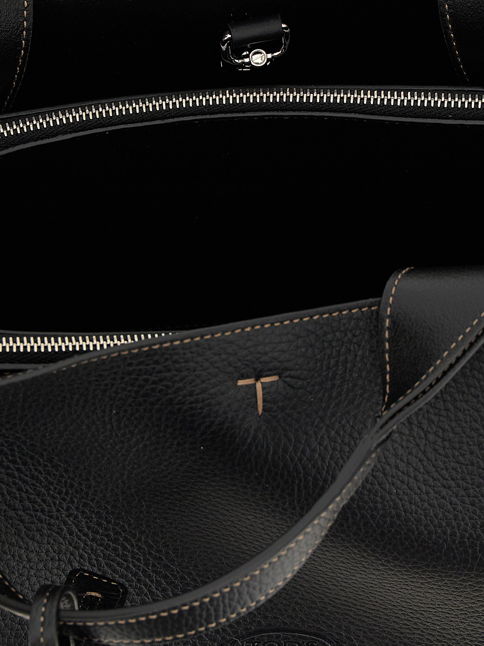Mini Leather Handbag Hand Bags Black - 4