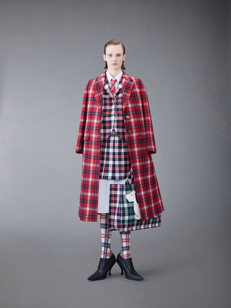 Tartan Twill Pleated Mini Skirt 4