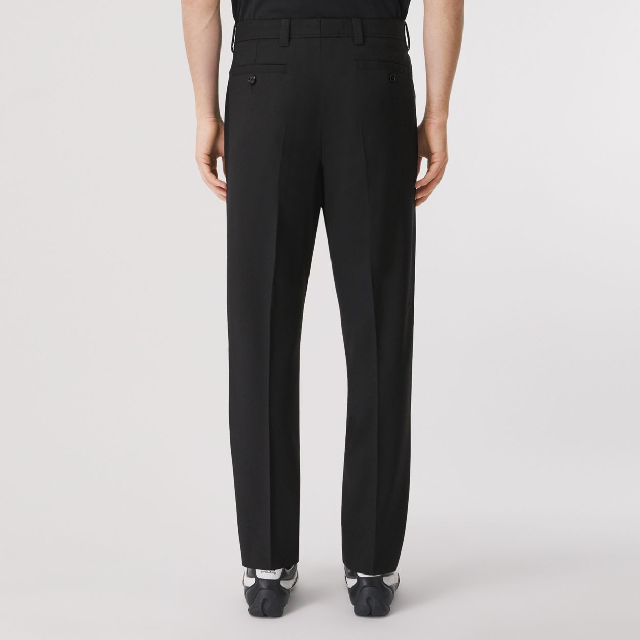 Wool Blend Tailored Trousers - 4