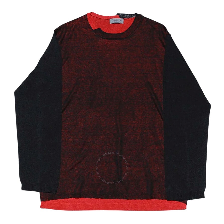 Yohji Yamamoto 14-Gauge Layered Knit Pullover, Brand Size 3 (Large) - 1