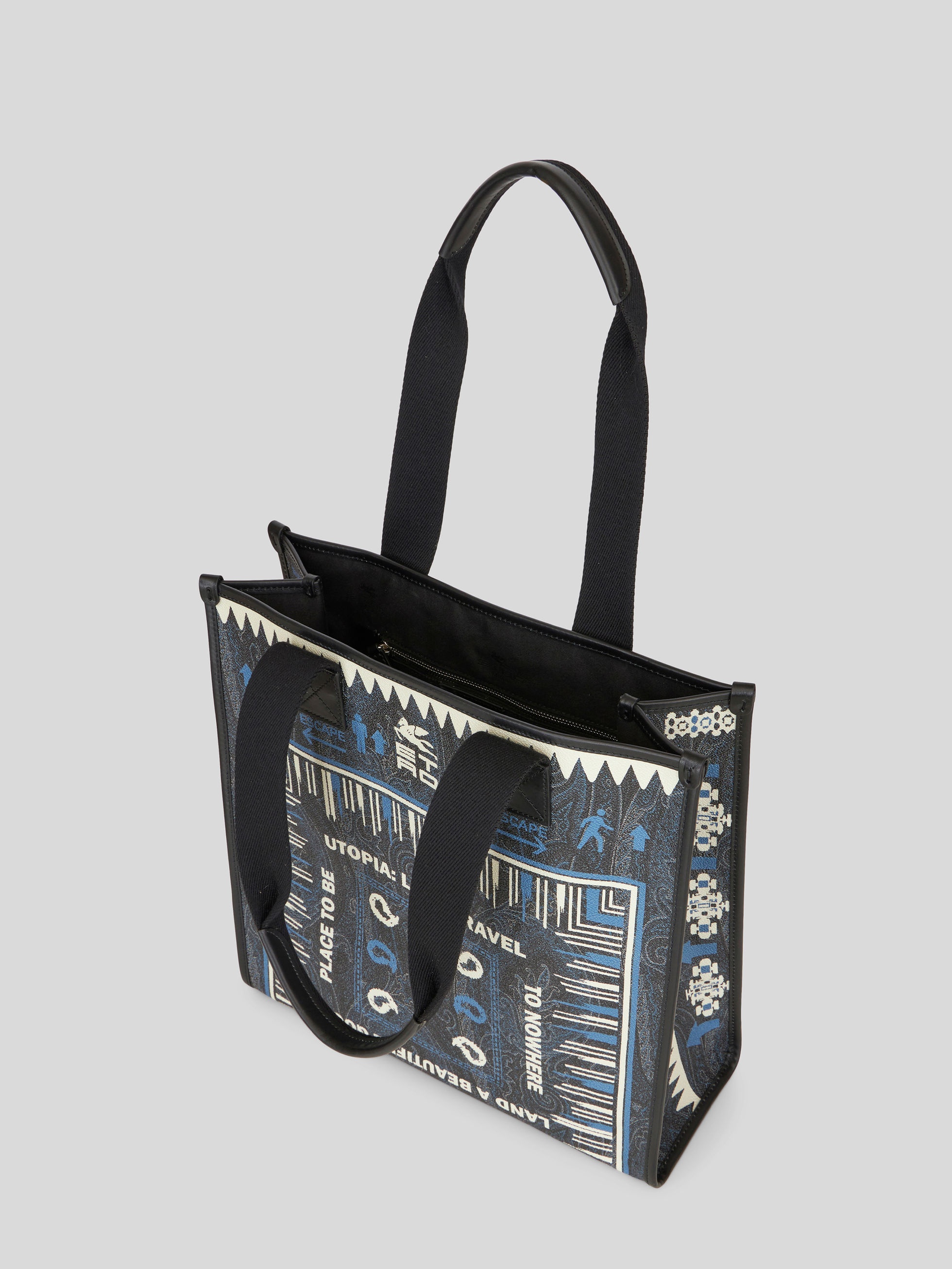 BANDANA PRINT PAISLEY SHOPPING BAG - 4