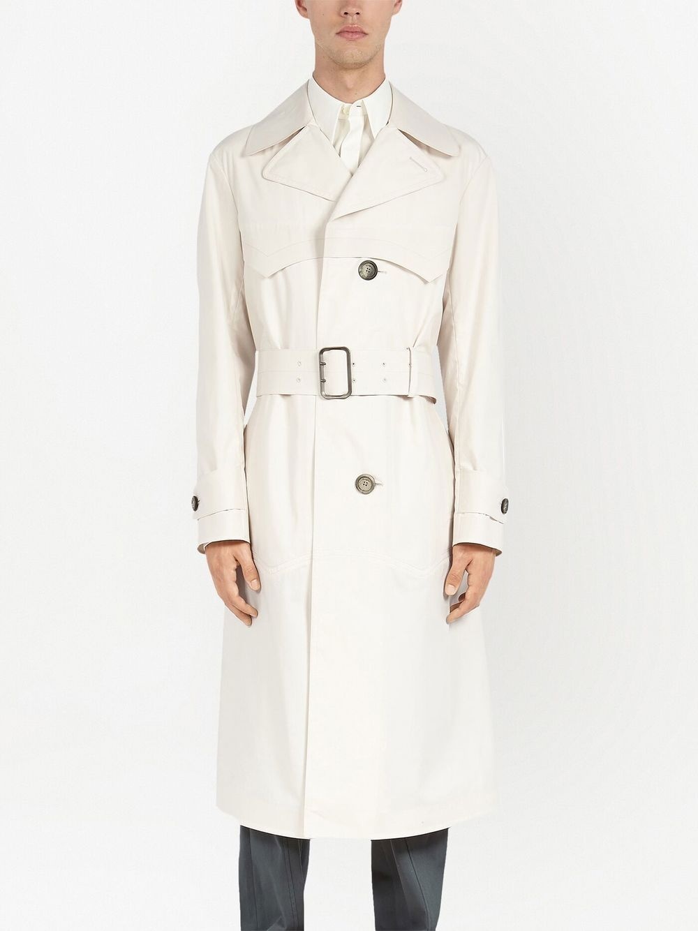 single-breasted trench coat - 2