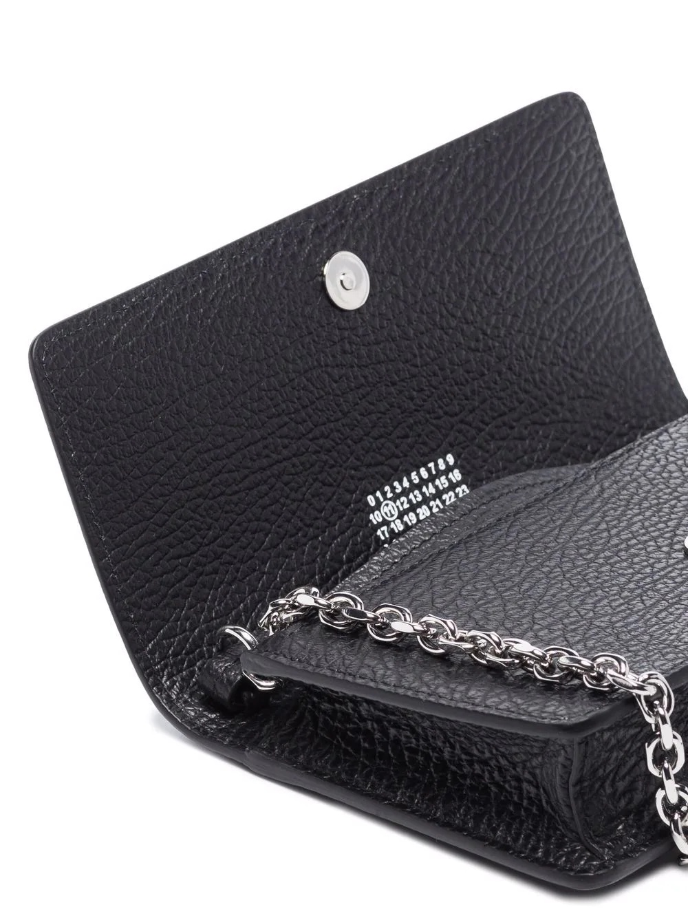 four-stitch leather wallet-on-chain - 5