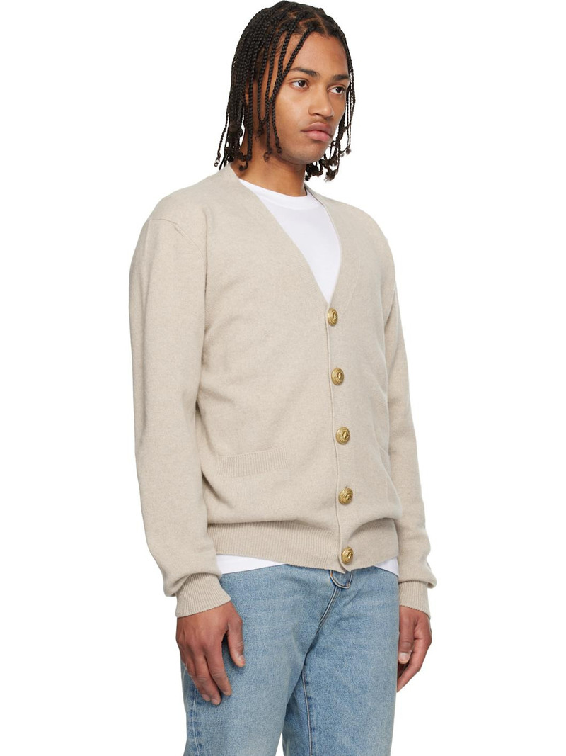 Beige Eco-Cashmere Cardigan 2