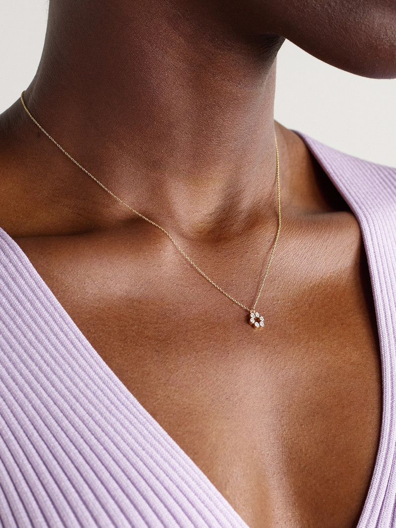SOPHIE BILLE BRAHE Luna 18-karat Recycled Gold Diamond Necklace outlook