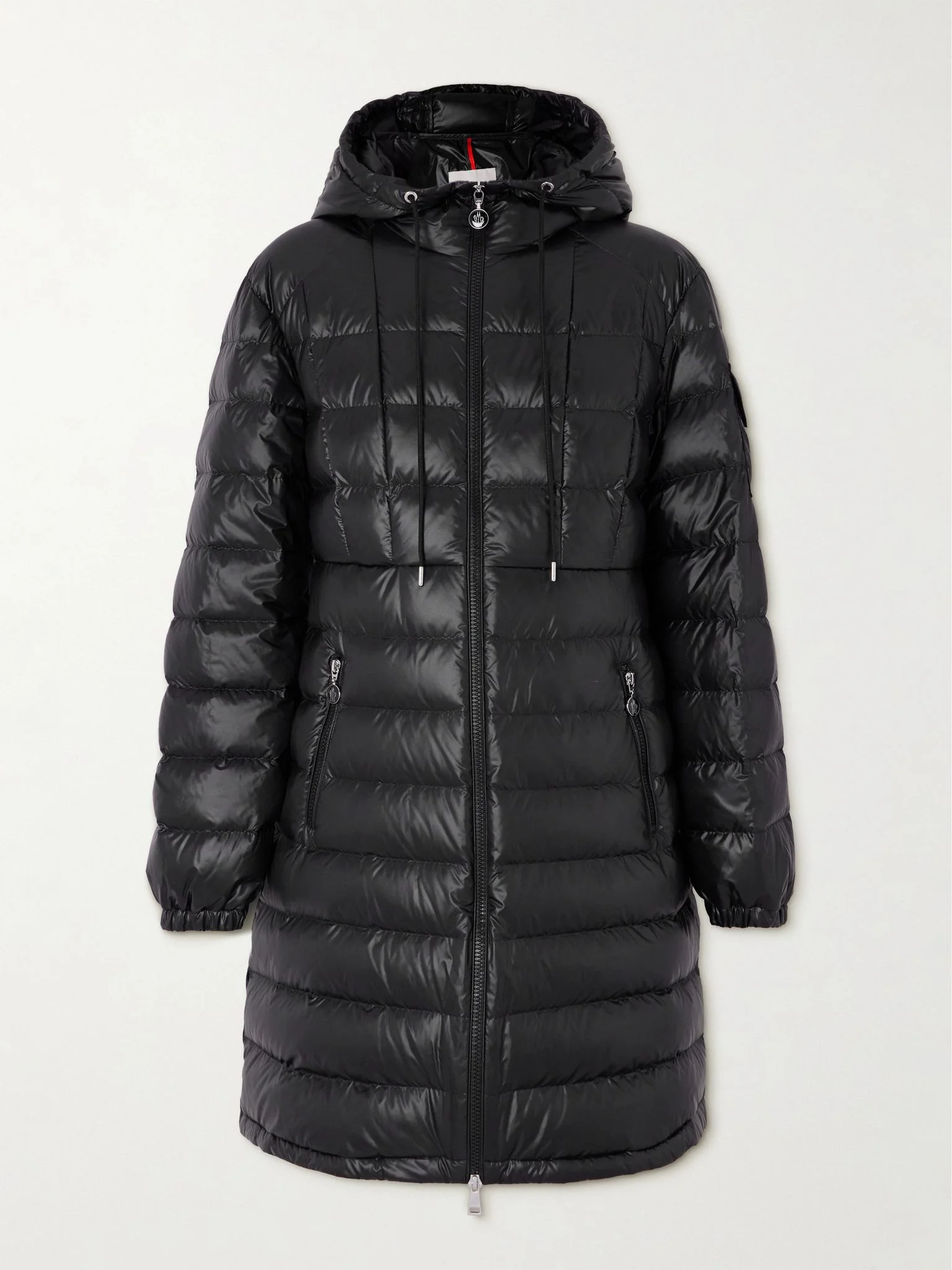 Amintore quilted shell hooded down parka Black - 1