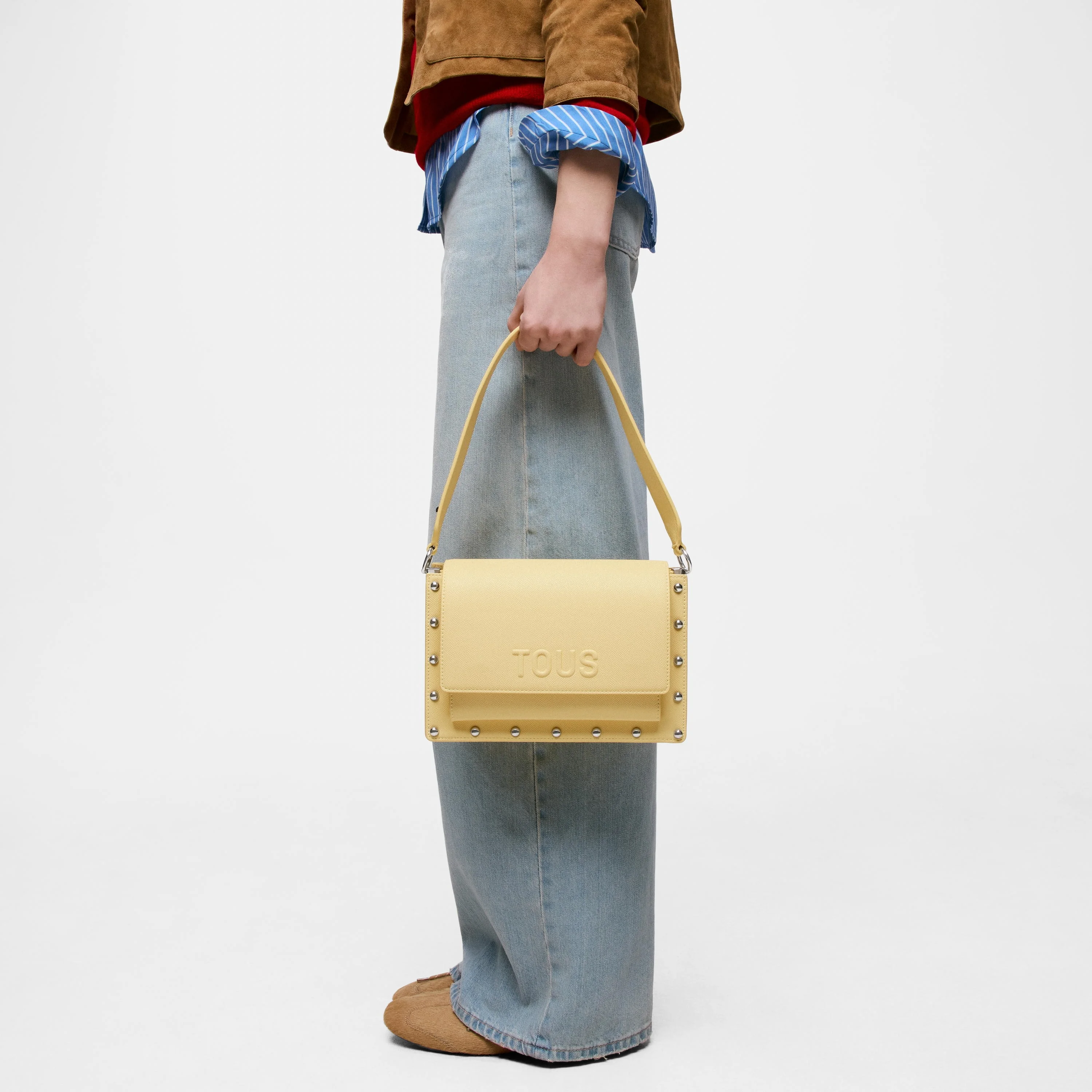 Medium yellow Crossbody bag TOUS Audree Studs - 1