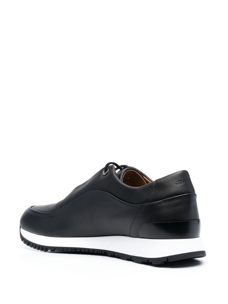 calf-leather low-top sneakers - 3