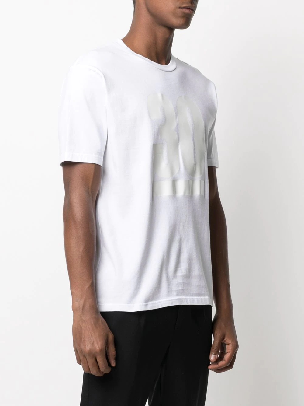 tape print T-shirt - 3