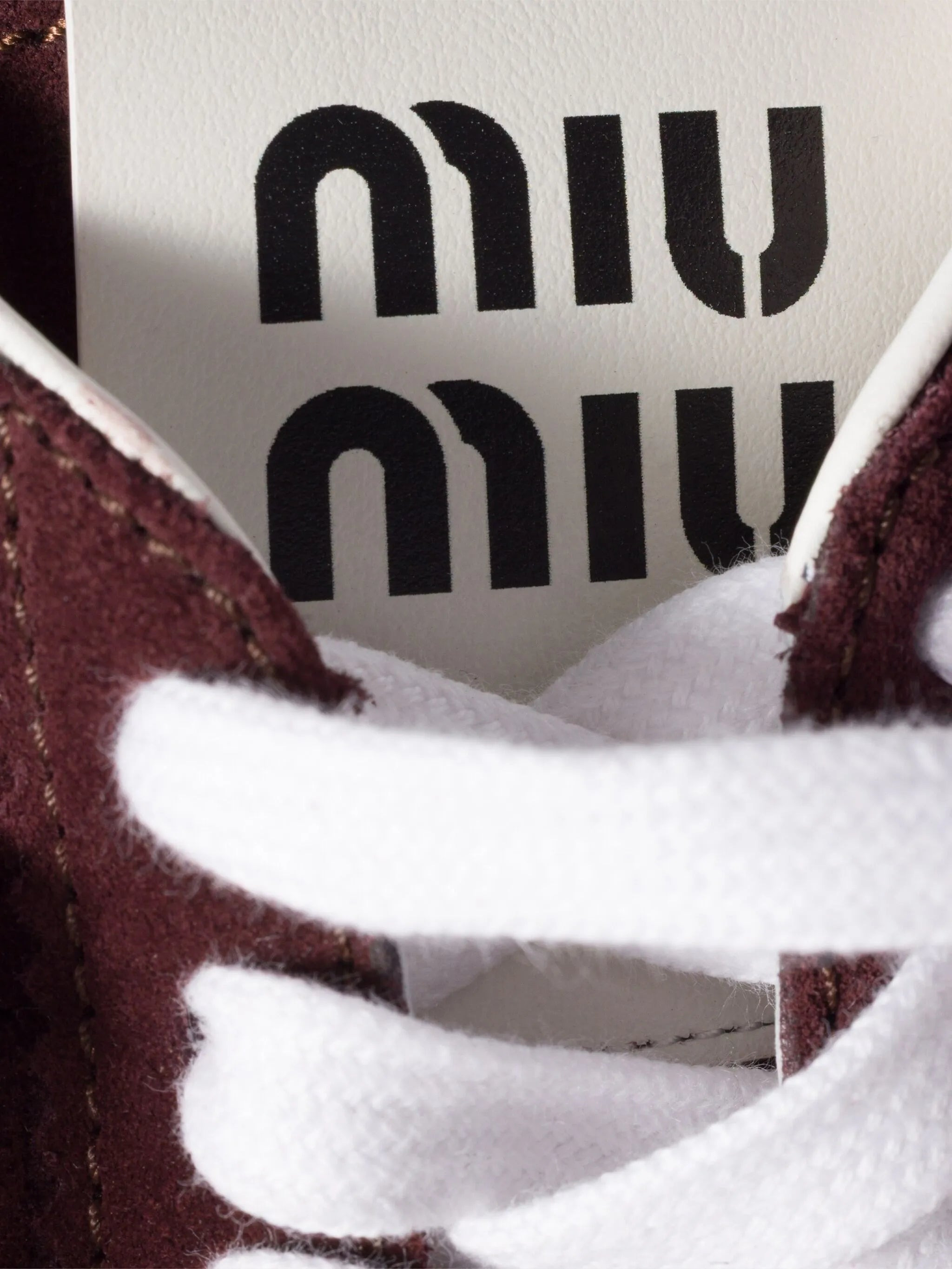 Miu Miu Plume Suede Sneakers - 4