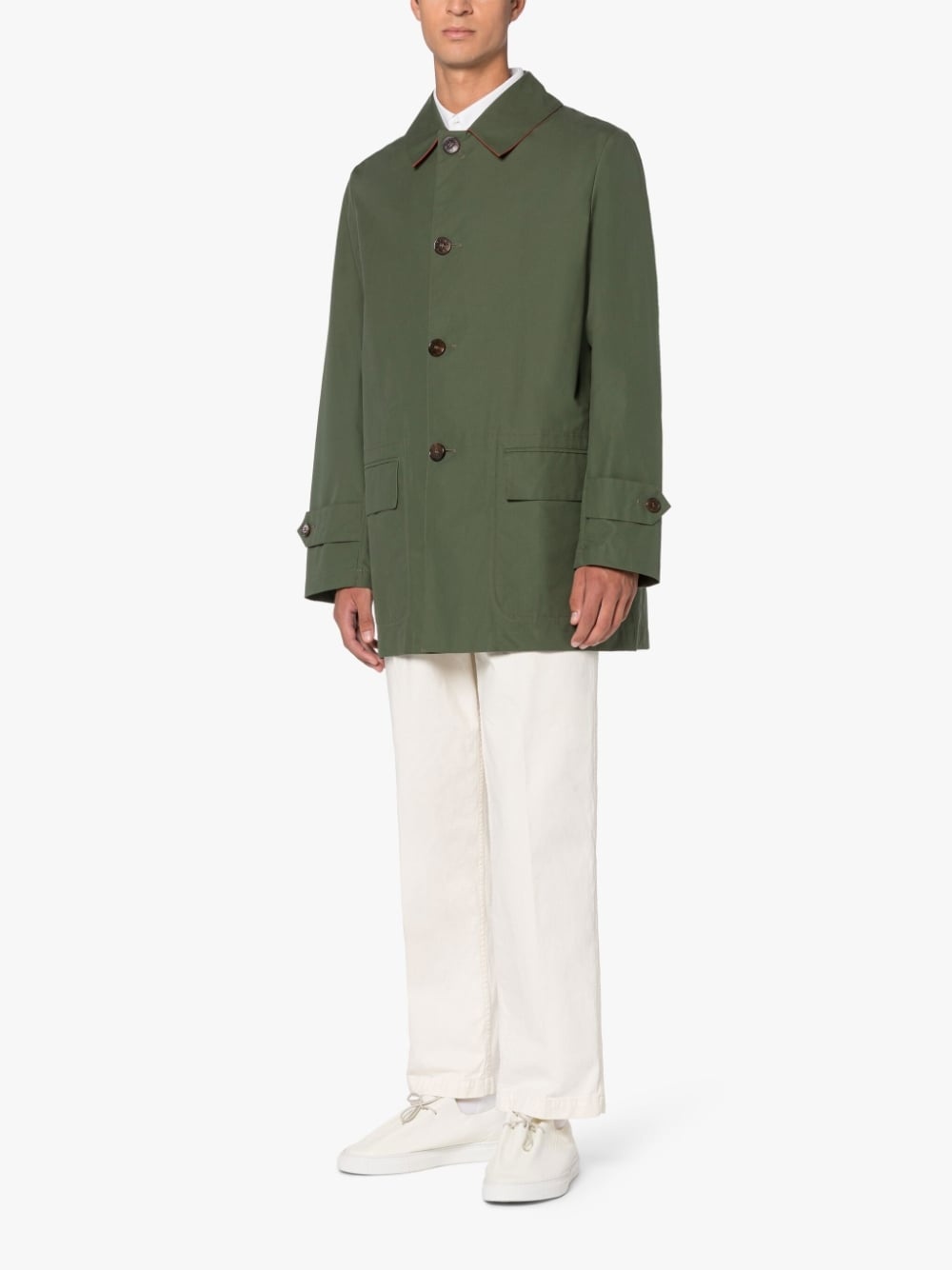 TORRENT RACING GREEN DRY WAXED COTTON RAINCOAT - 4