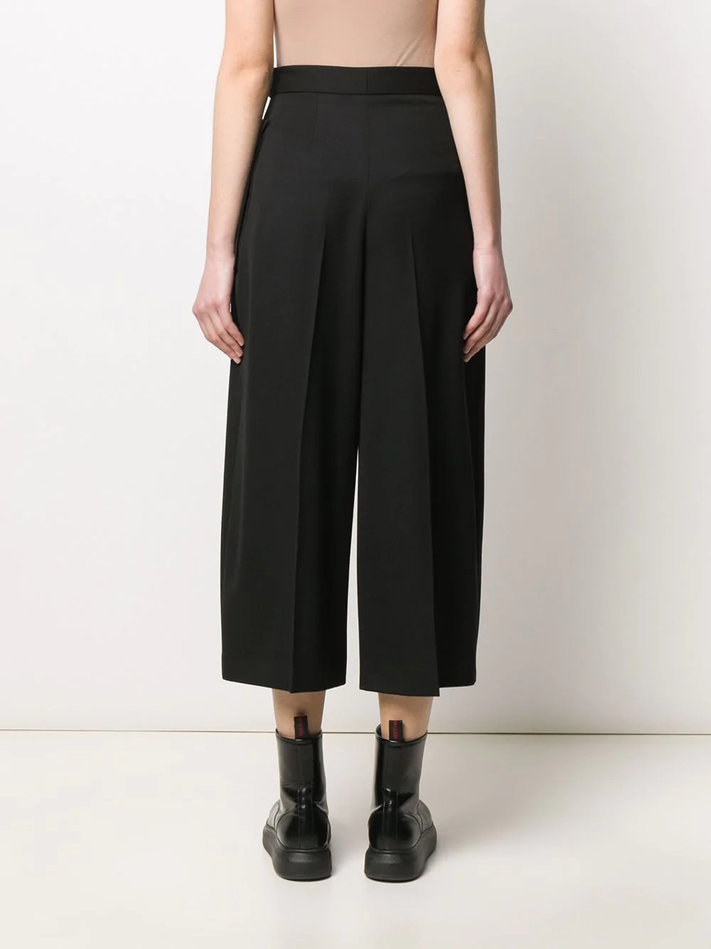 Military wide-leg culottes  - 4