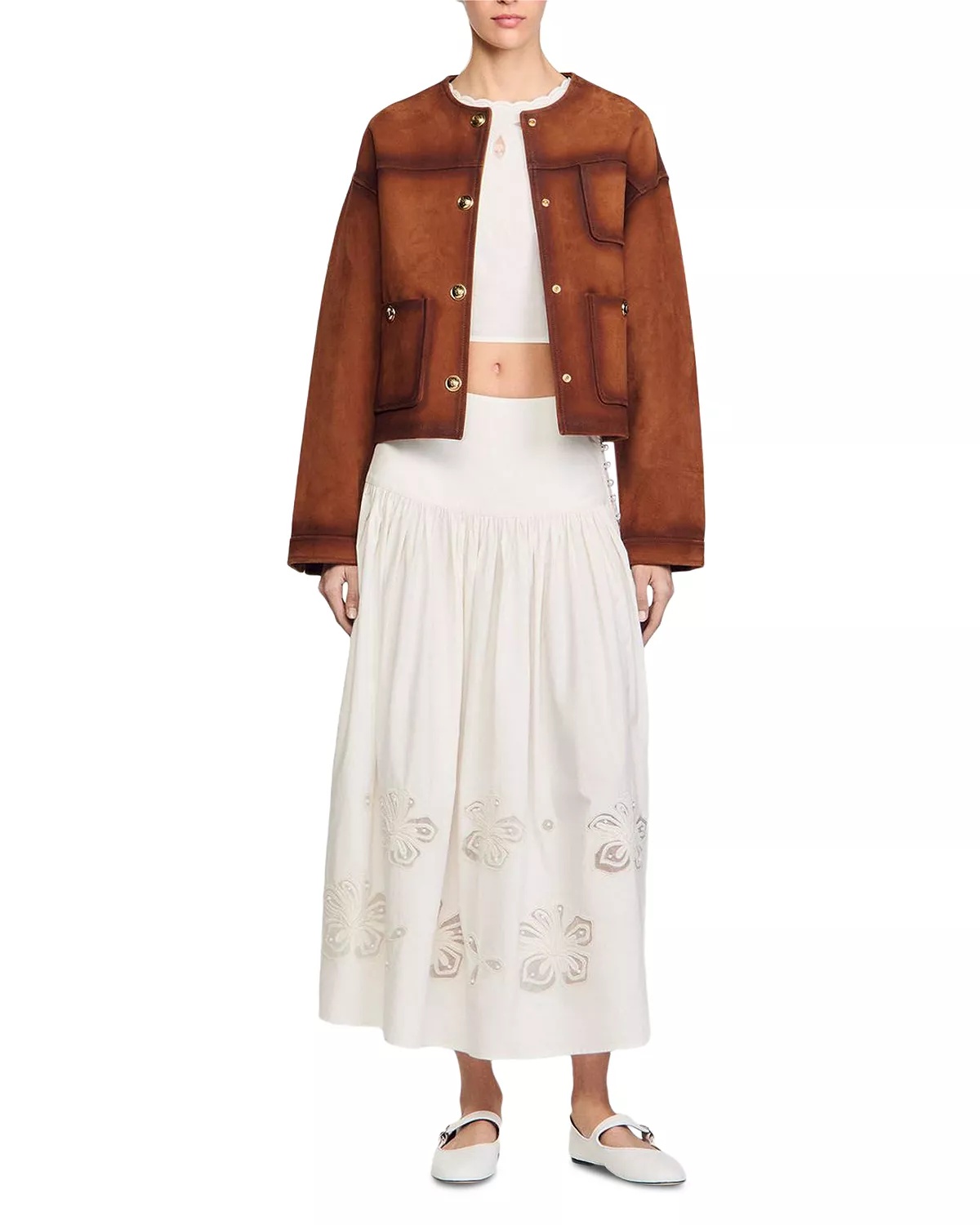 Long Poplin Skirt - 2