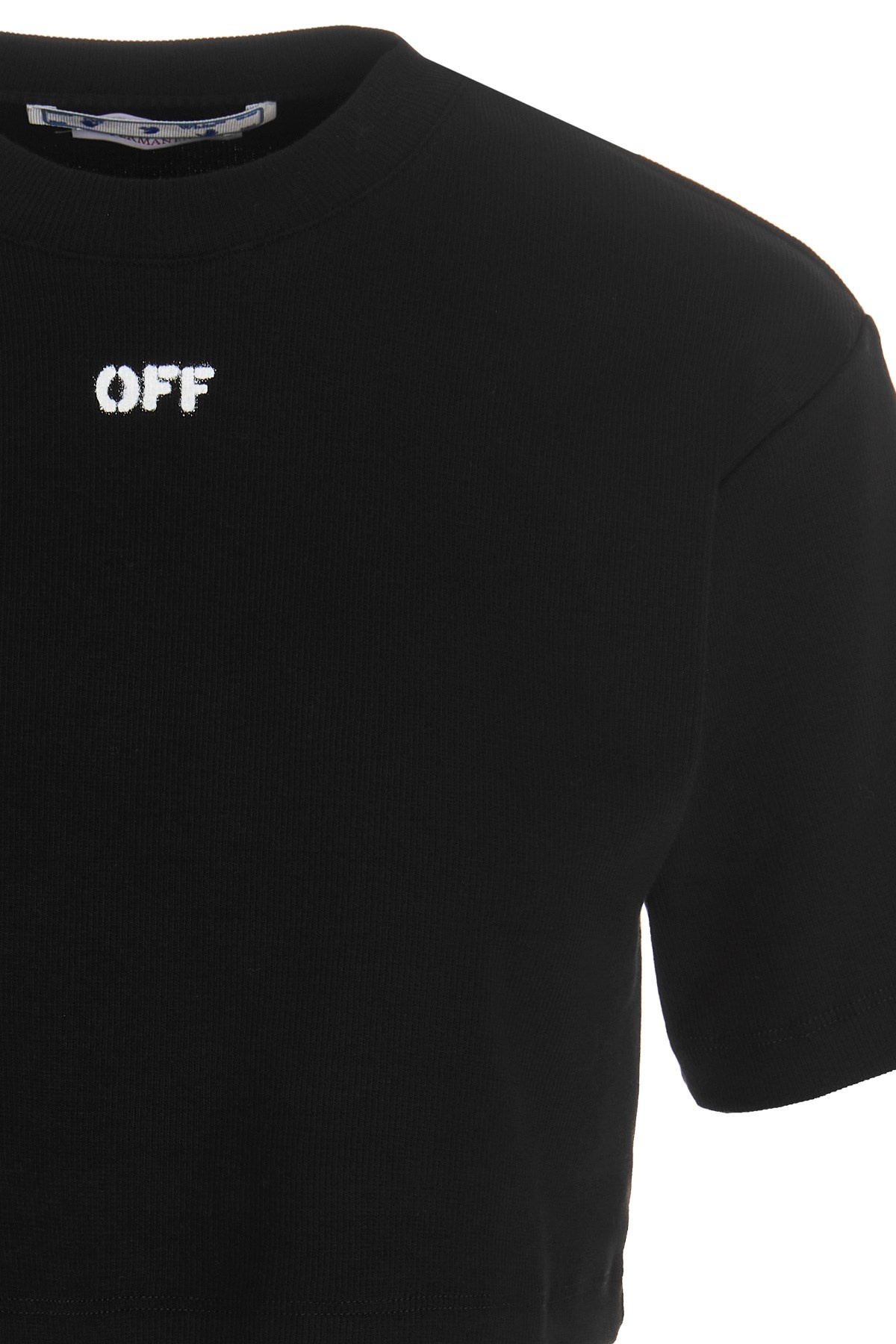 ‘Off Stamp Ribbed’ t-shirt - 3