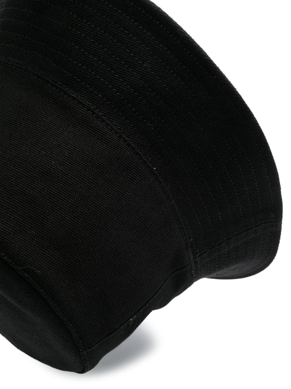 logo-embroidery cotton bucket hat - 2