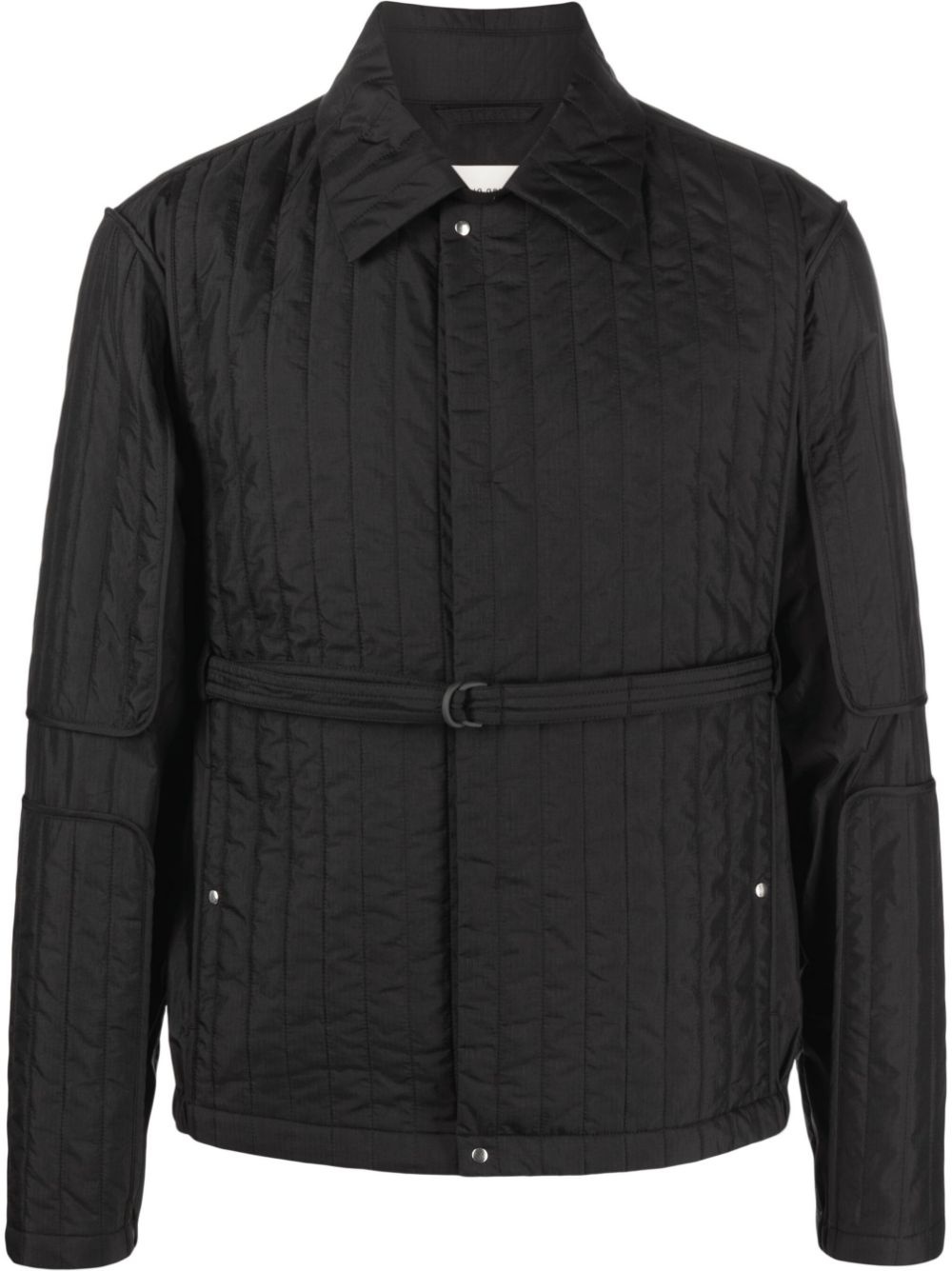 quilted shirt jacket - 1