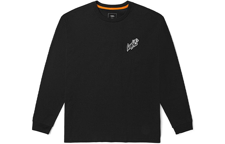 Vans Unisex Embroidery Logo Round-neck Sweateshirt Black VN0002BRBLK - 2