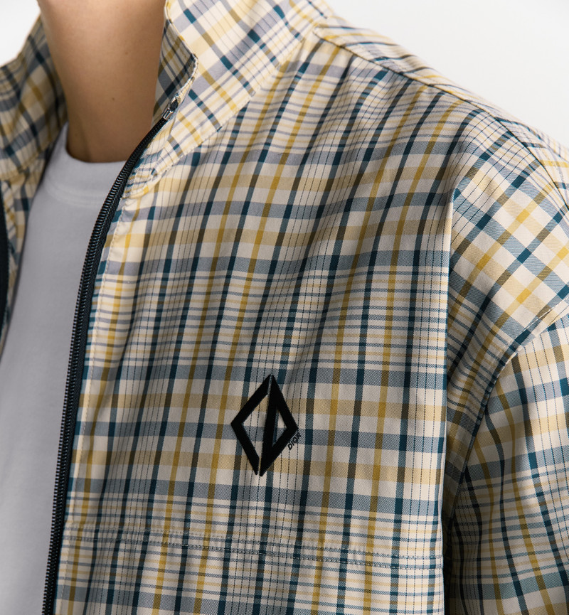 Dior Zipped Shirt with CD Diamond Embroidery outlook