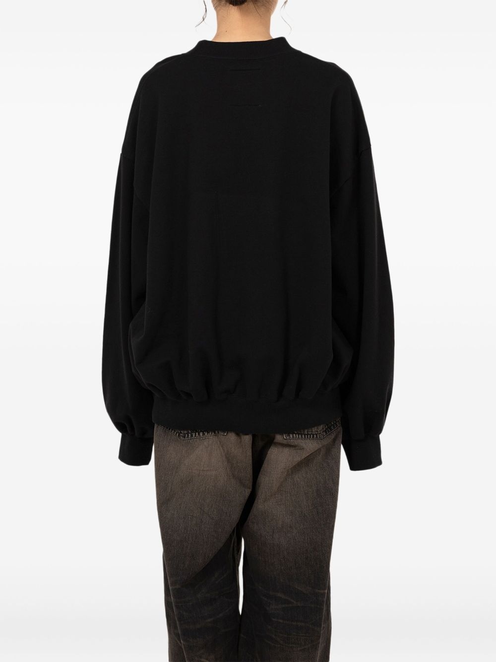 smiley face-print sweatshirt - 3