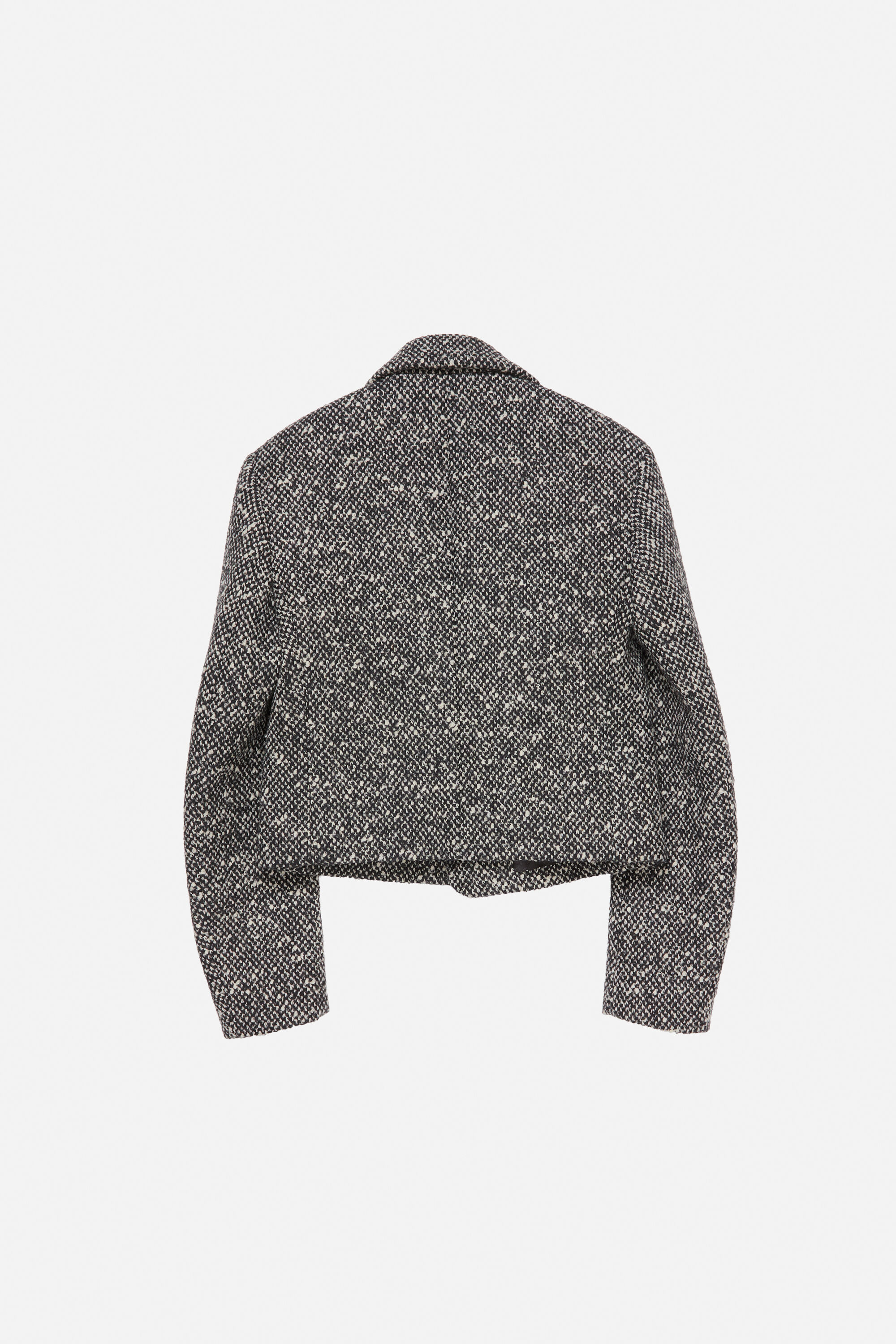 Tweed suit jacket - Regular fit - Black/white - 7