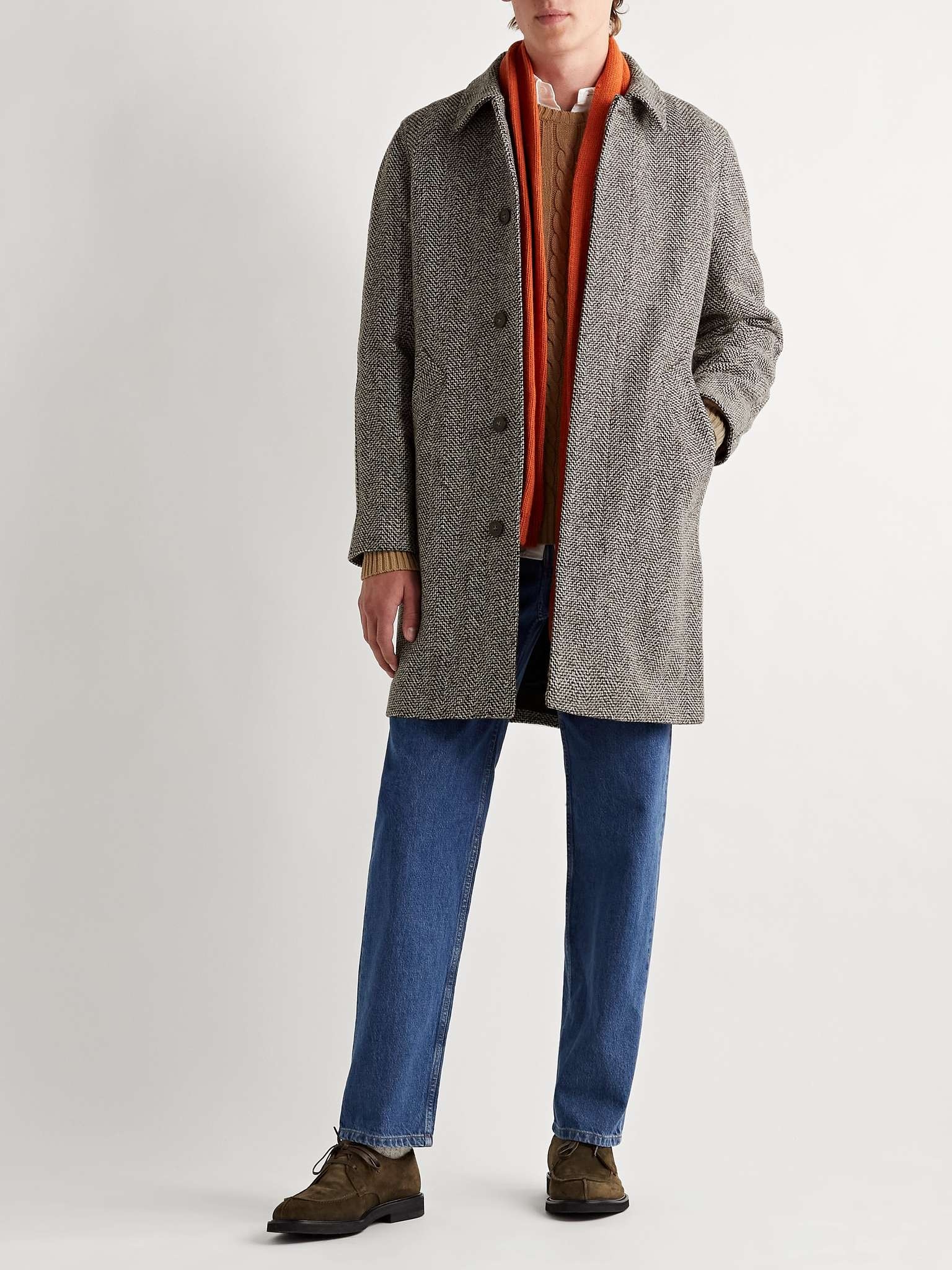 Ivan Herringbone Wool-Tweed Coat - 2