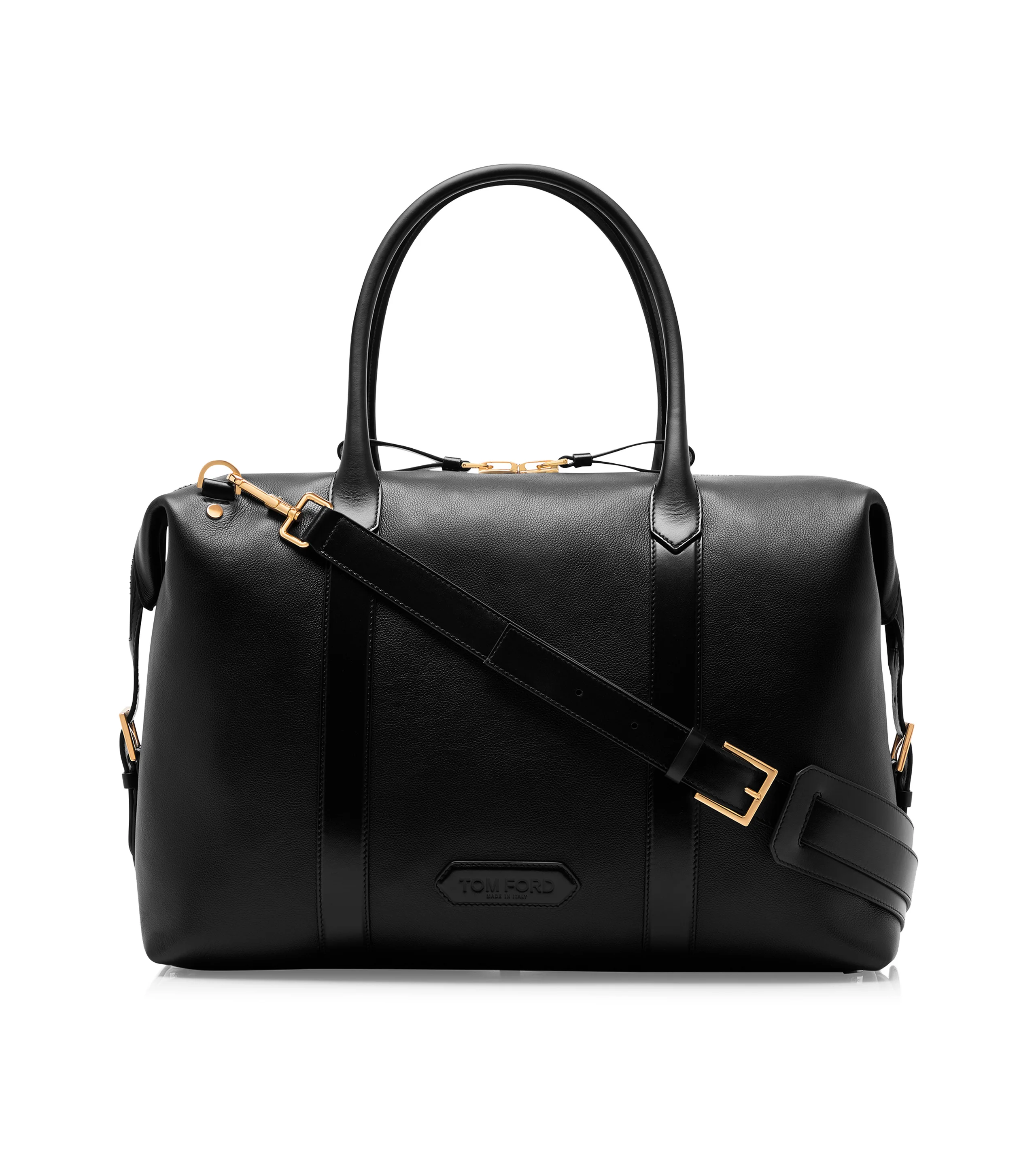 SMOOTH LEATHER SIDE BUCKLE HOLDALL - 1