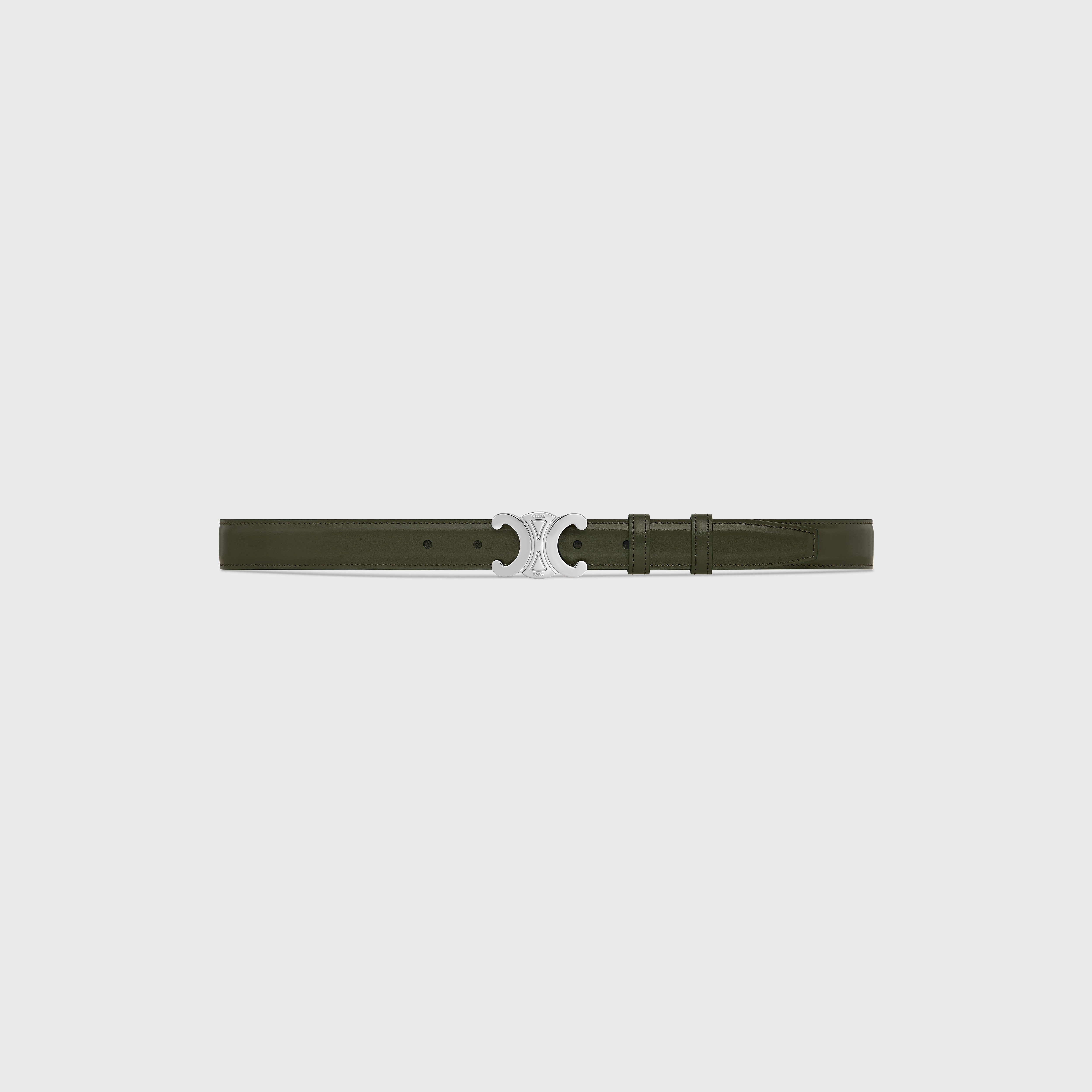 Medium Triomphe Belt in Taurillon Leather - 1