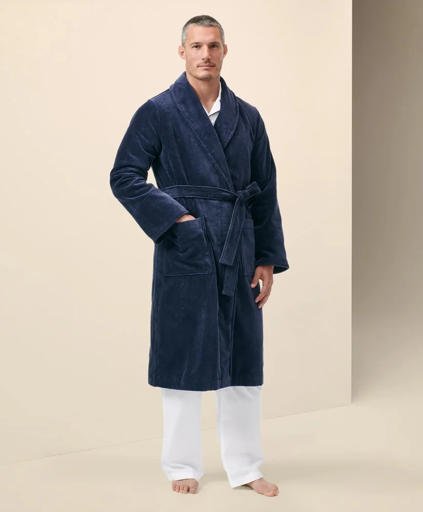Terry Cloth Bathrobe - 1