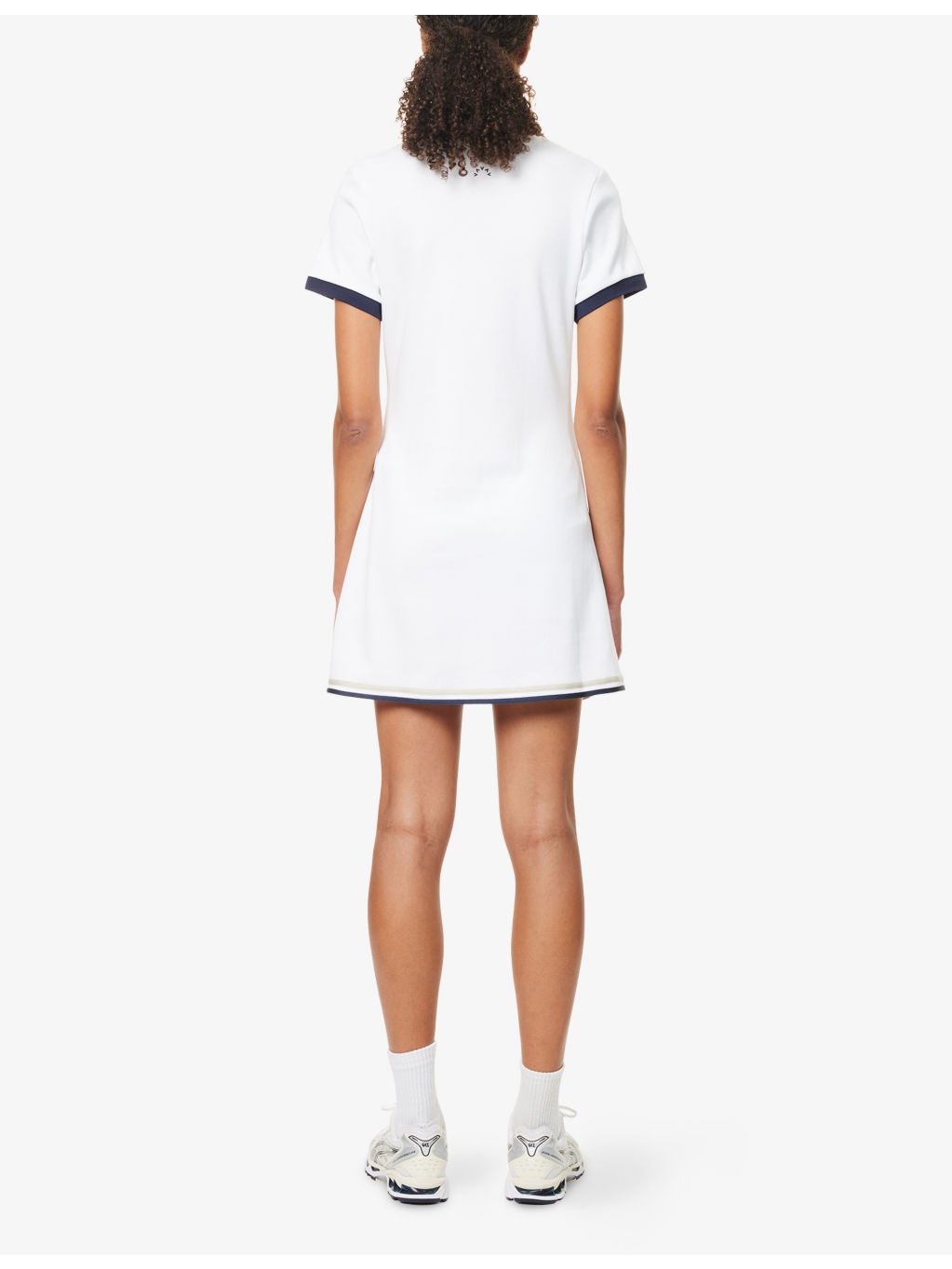 Valentina Court Short-Sleeve Cotton-Blend Mini Dress - 4