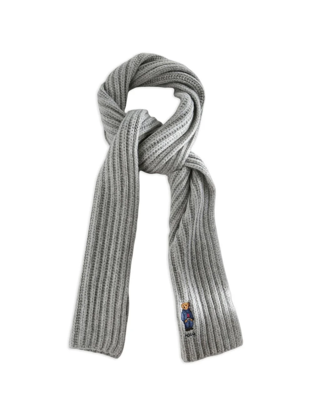 Polo Bear ribbed scarf - 1
