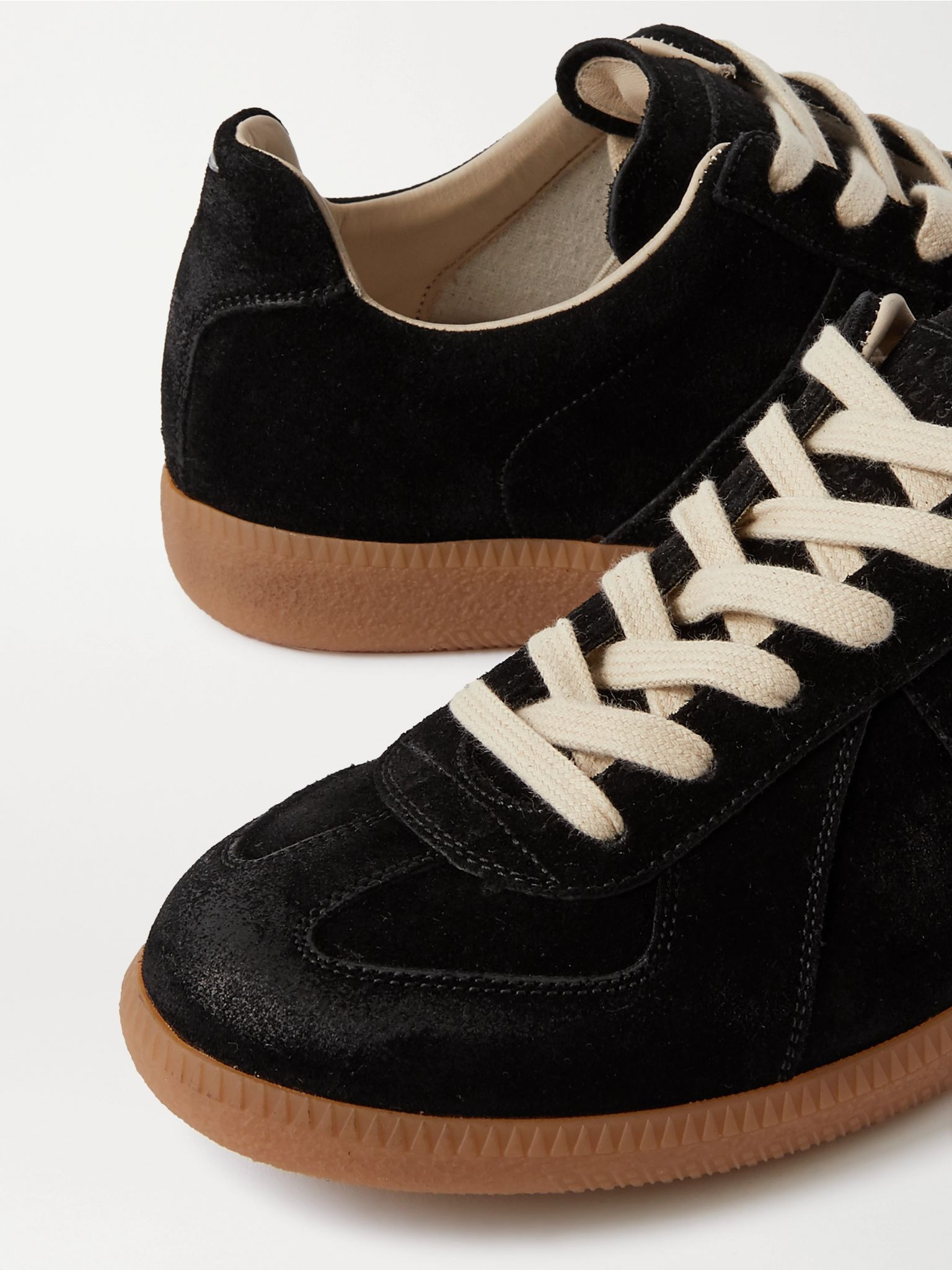 Replica suede sneakers Black - 4