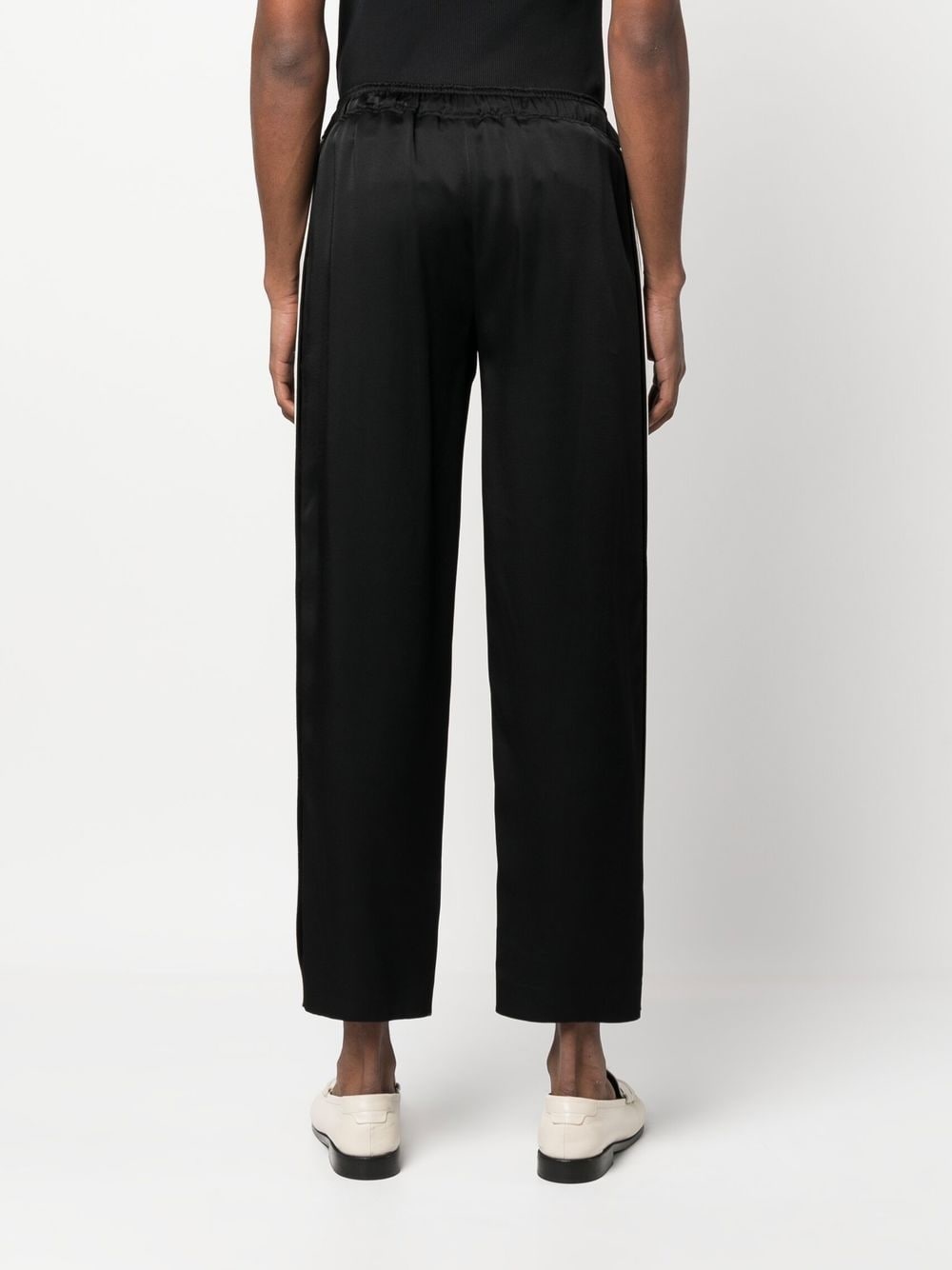 embroidered-logo striped track pants - 4
