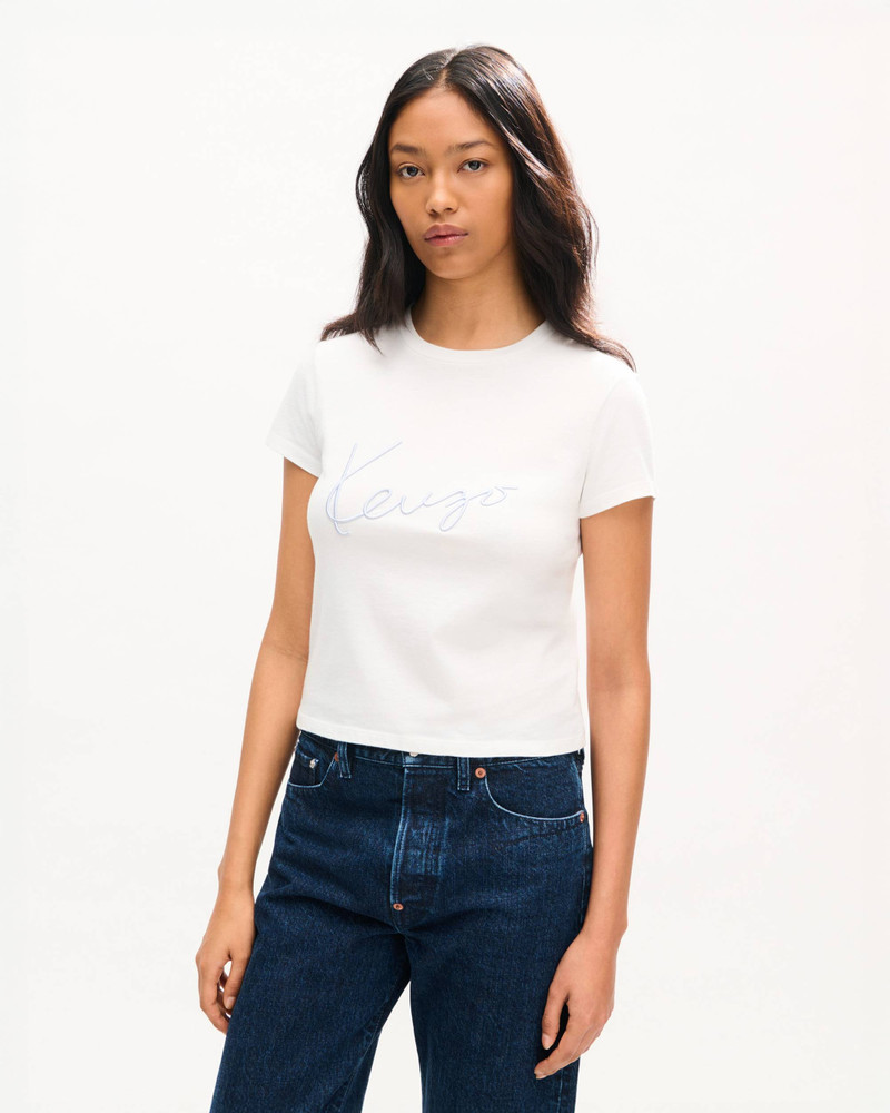 KENZO 'KENZO Signature' embroidered T-shirt in cotton outlook