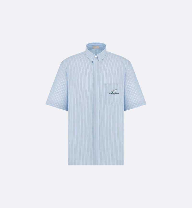 Short-Sleeved Shirt with Christian Dior Couture Lily of the Valley Embroidery 1