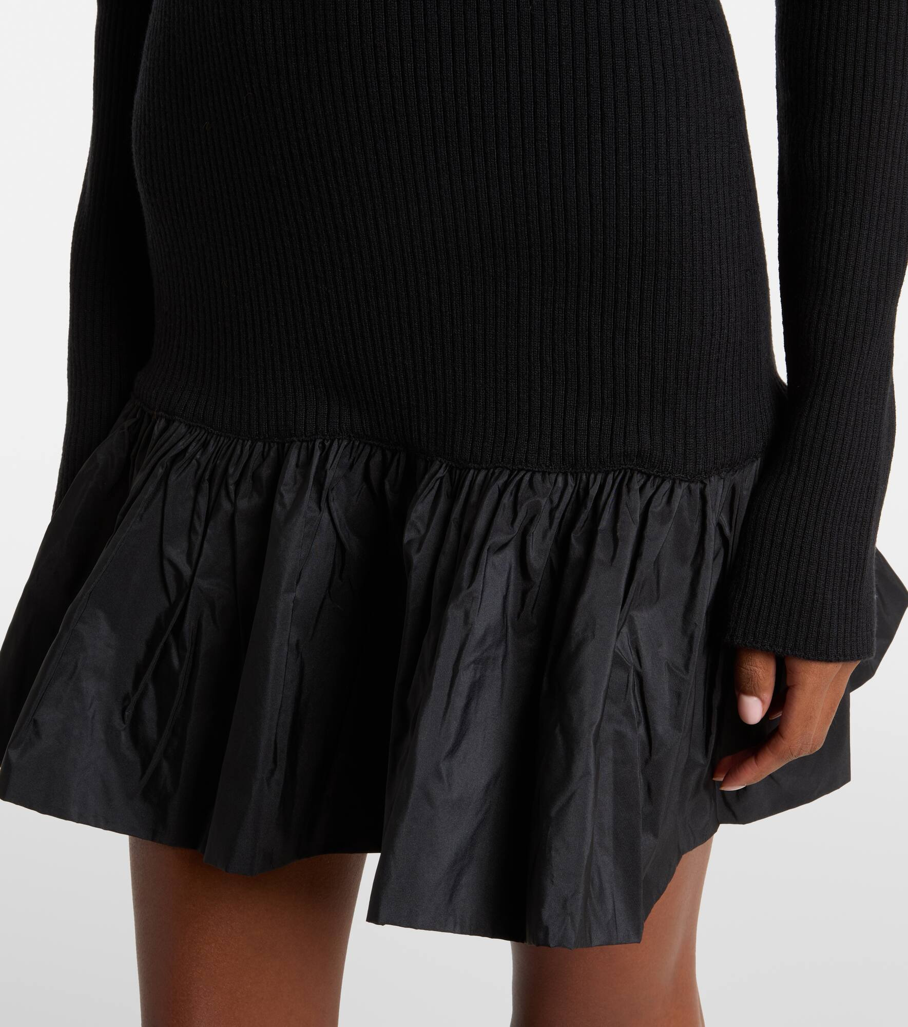 Ruffled wool minidress - 5