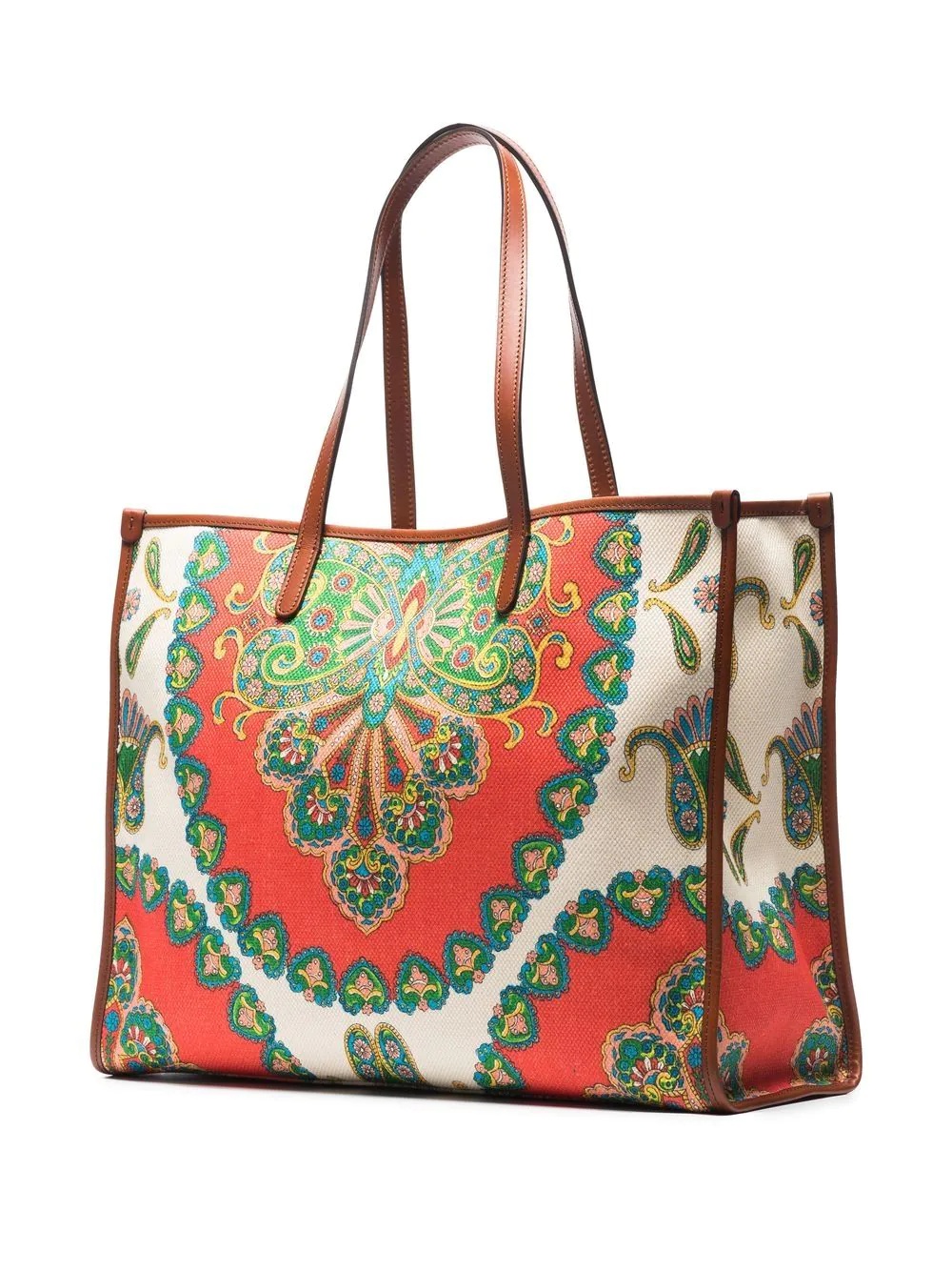 paisley-print tote bag - 3