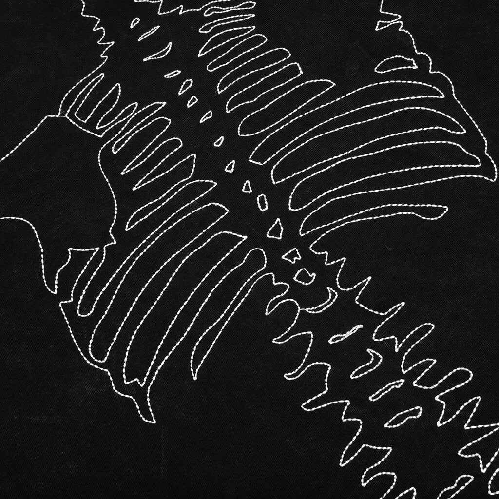 VANSON BONES WAFFLE T-SHIRT - BLACK - 6