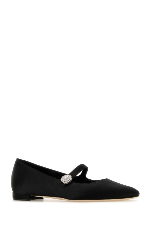 Black satin Mary Jane ballerinas - 2