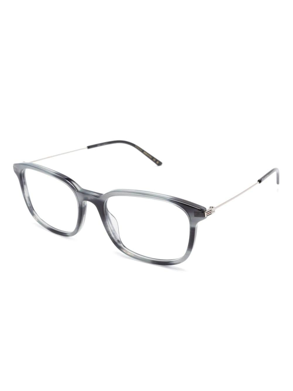 tortoiseshell rectangle-frame glasses - 2
