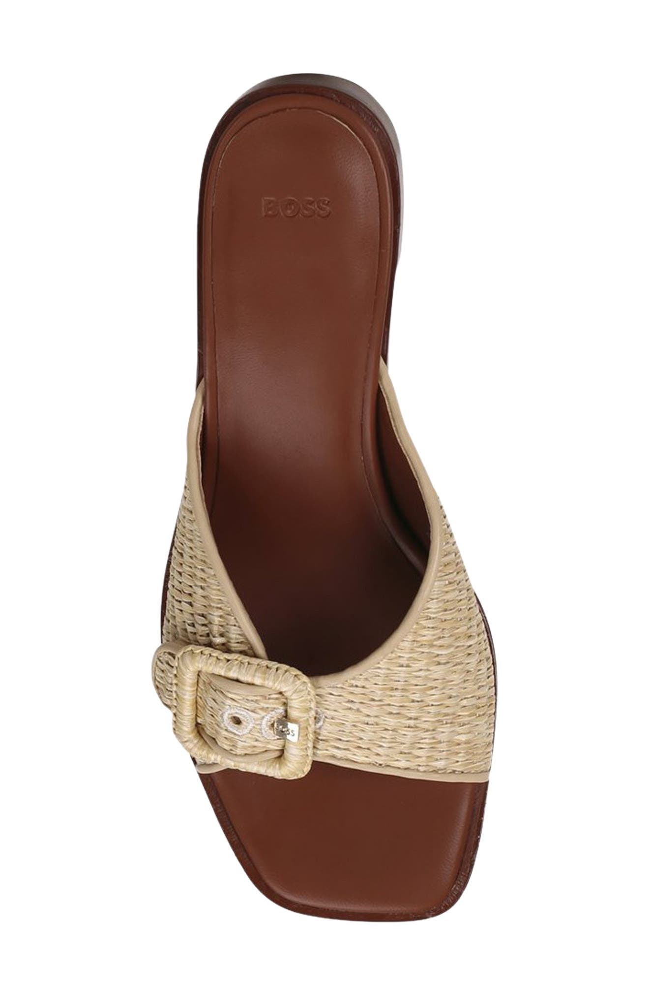 BOSS Charlize Slide Sandal in Light Beige at Nordstrom - 2