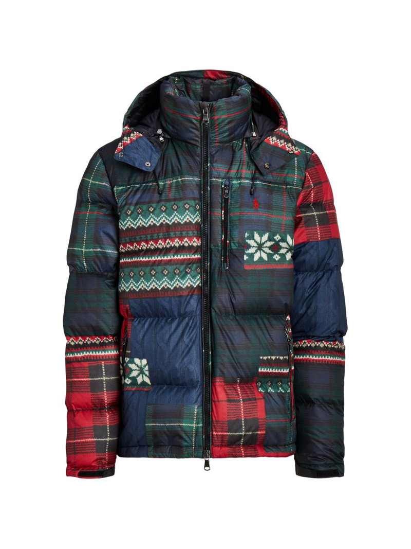 The Gorham Patchwork-Print down jacket 1