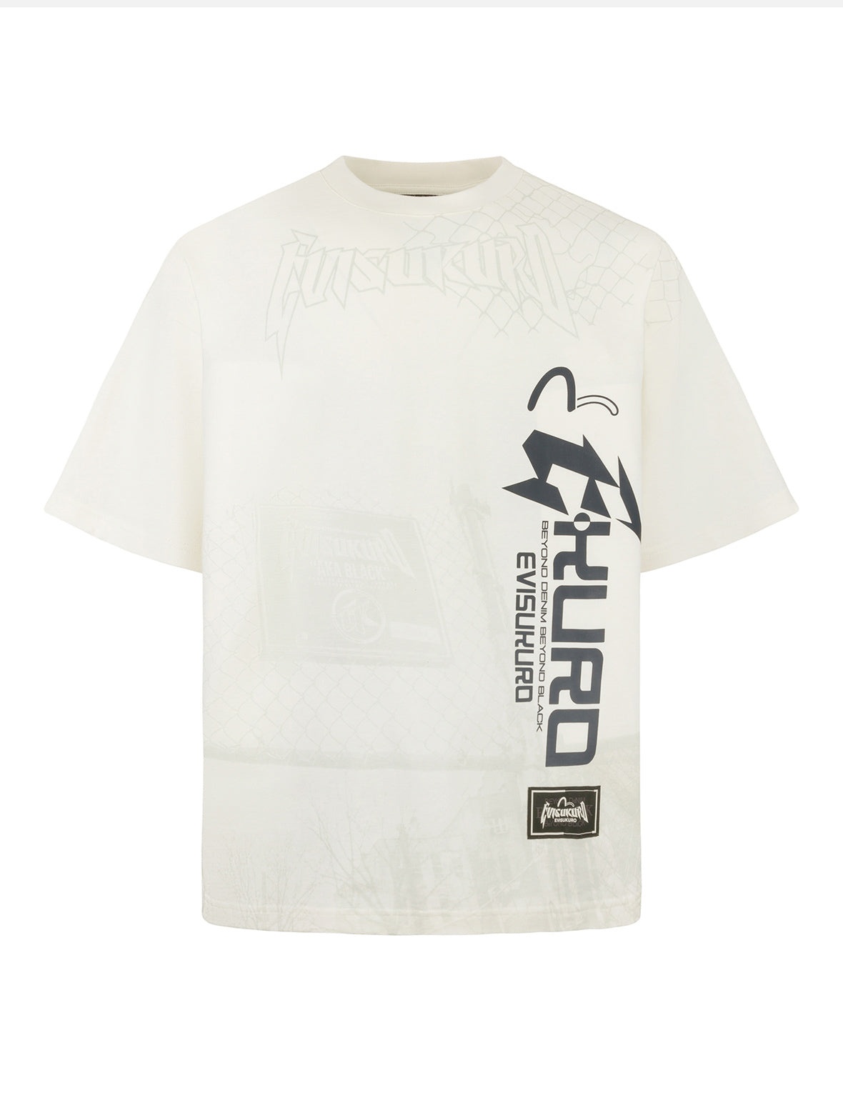 Logo and Seagull print Oversized T-Shirt - 11