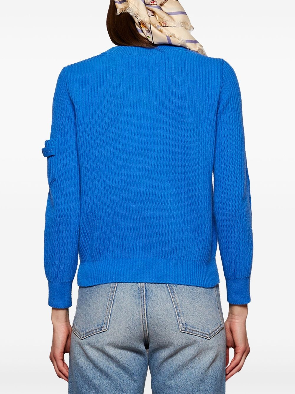 V-neck knitted sweater - 5