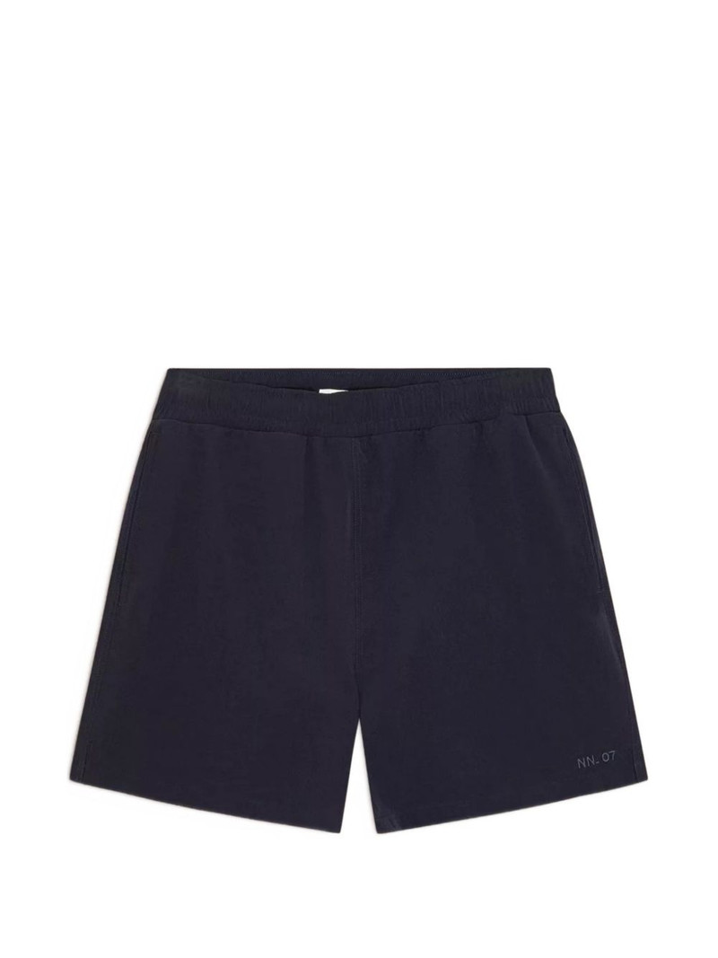 Holiday logo-embroidered swim shorts 1