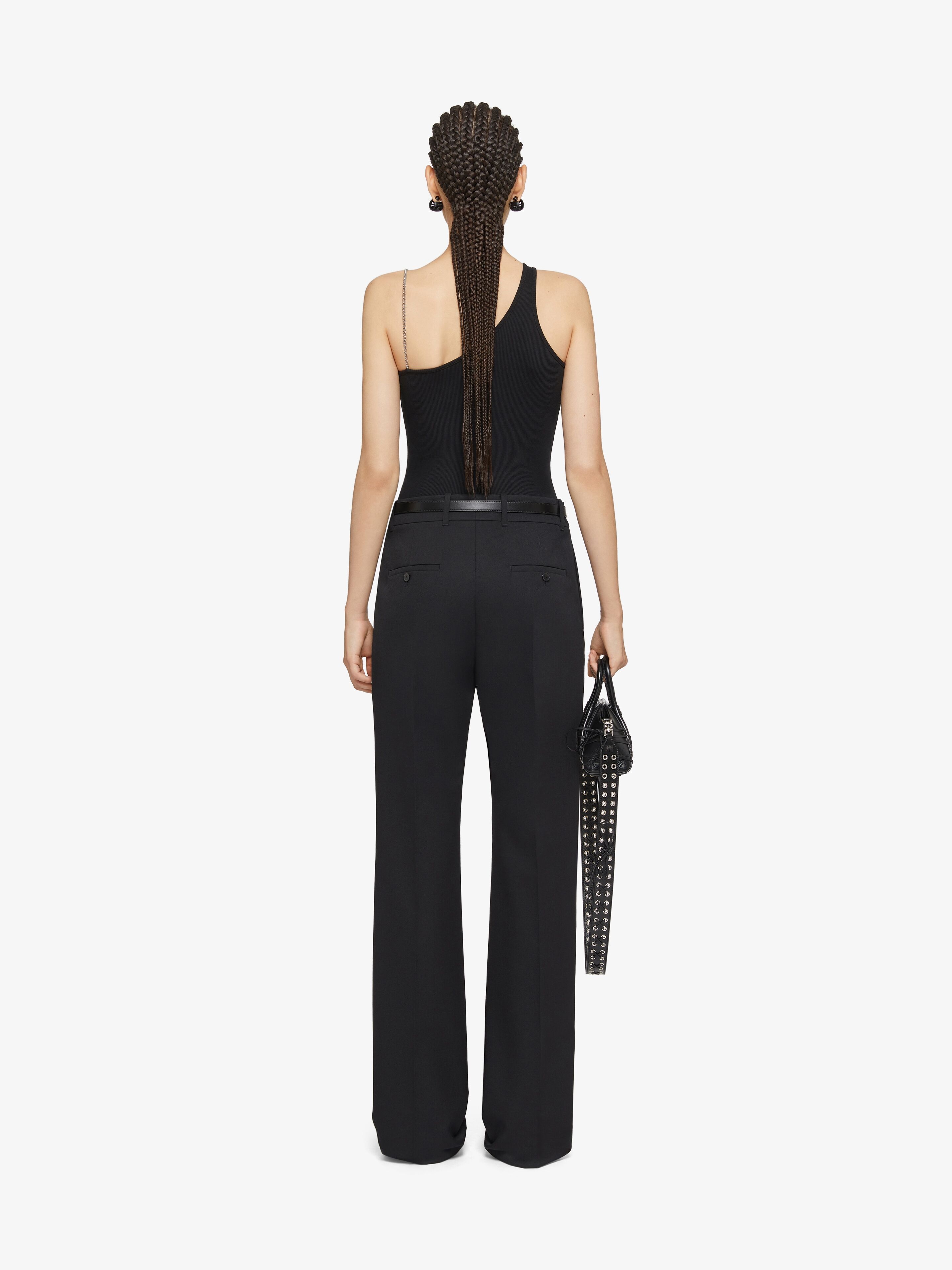 ASYMMETRIC TOP IN COTTON WITH CHAIN DETAIL - 4