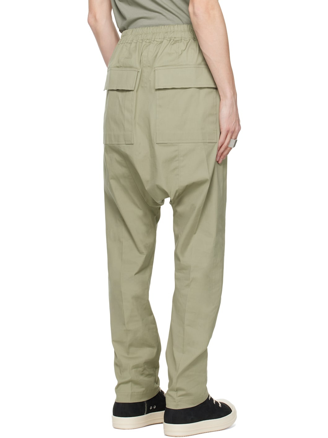 Green Hollywood Drawstring Long Trousers - 3