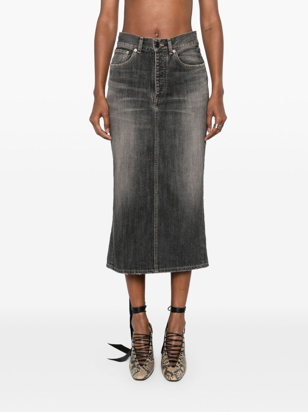 lace-up skirt - 3