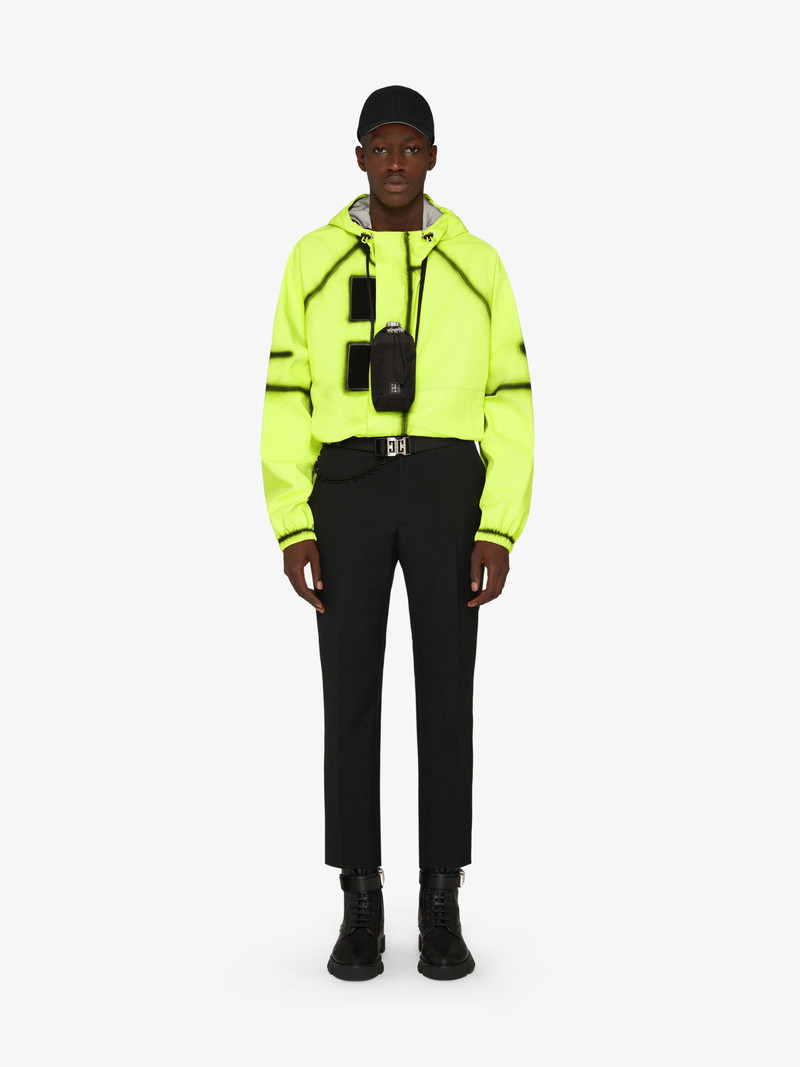 Givenchy TAG EFFECT CLOWN PRINTED HOODED WINDBREAKER outlook