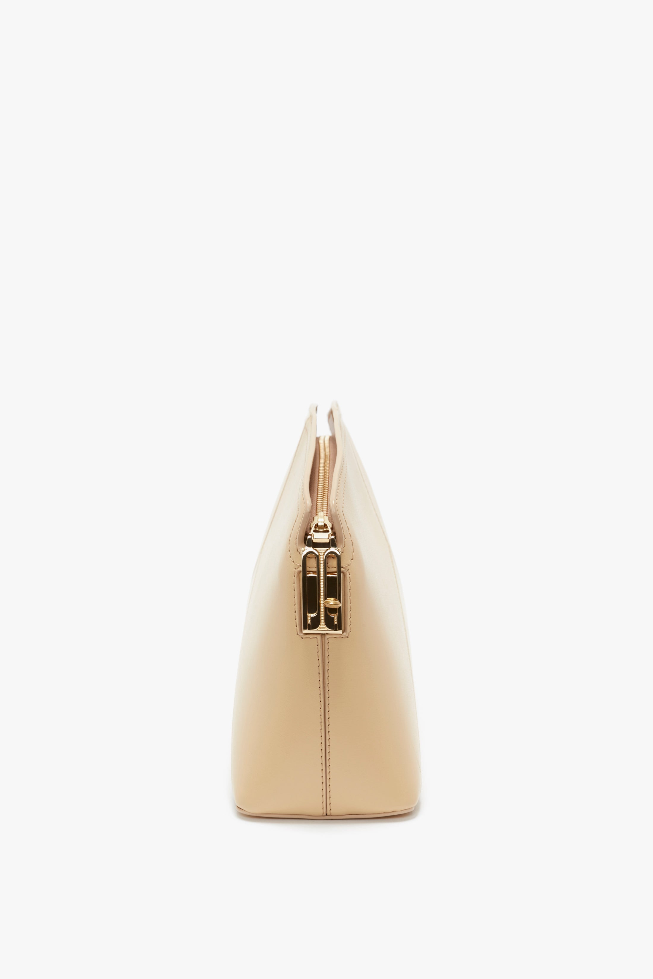 Victoria Clutch Bag In Sesame Leather - 4