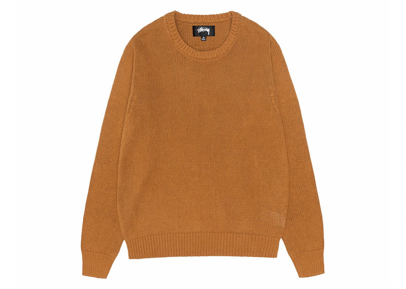 Stüssy Stussy Surfman Icon Cotton Linen Crew Brown outlook